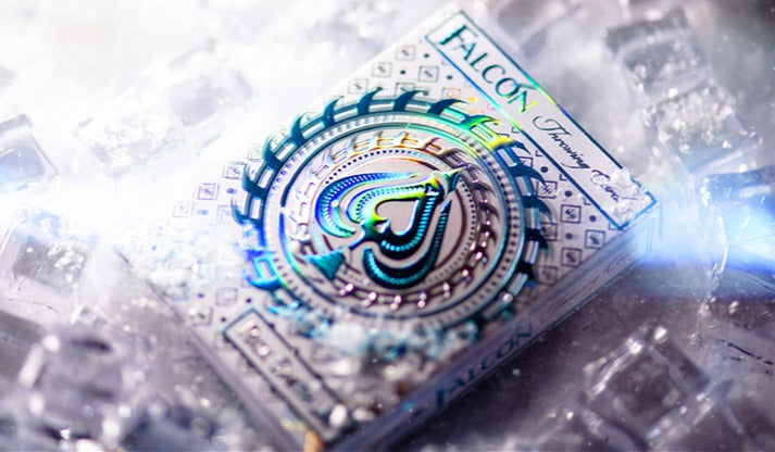 Falcon Throwing Cards (Ice, Foil) Playing Cards by Rick Smith Jr. & De'vo image 0