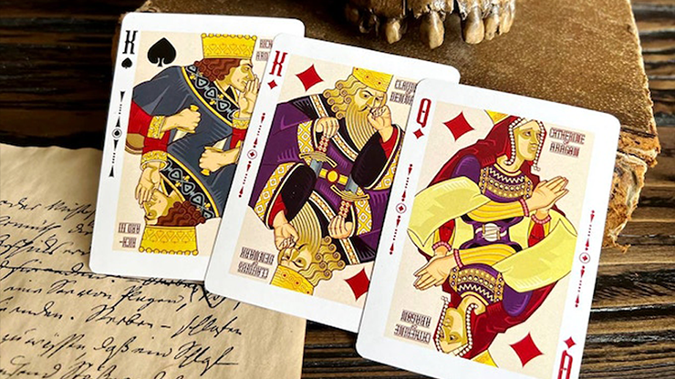 Shakespeare (Burgundy) Playing Cards by Maksym Lebedyk image 3