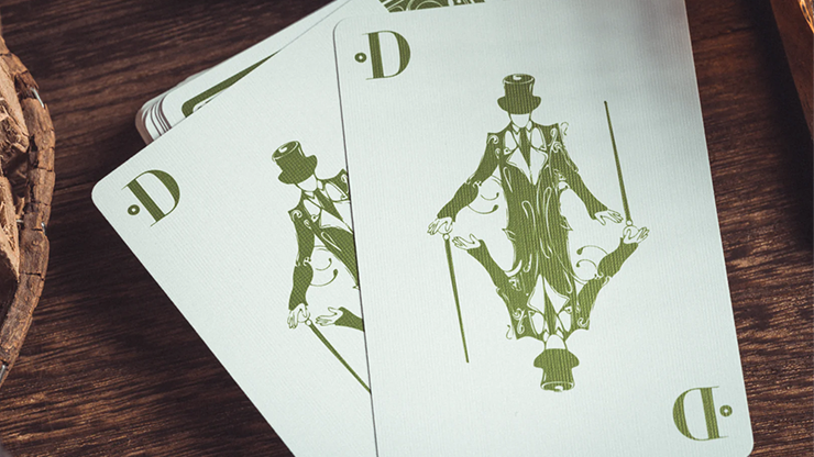 Smoke & Mirrors V8 Deluxe (Green) Playing Cards by Dan & Dave image 1