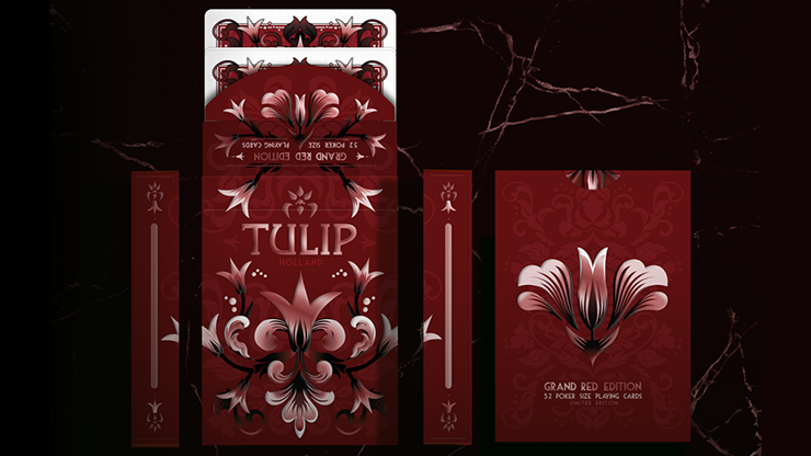 Tulip: Grand Crimson Red (Gilded) by Dutch Card House image 5