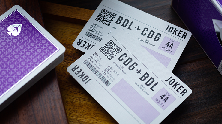 Lounge Edition Limited (Passenger Purple) Playing Cards by Jetsetter image 1