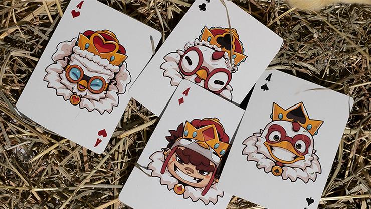 Bicycle: Chicken & Crowns Playing Cards by RunIt Decks image 3