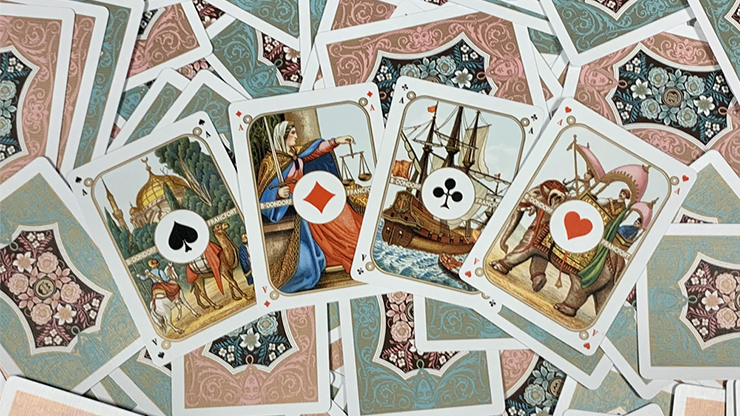 Four Continents (Red) Playing Cards by AZURED OX image 2