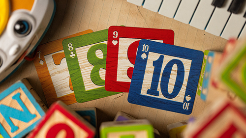 Alphabet Blocks (Green) Playing Cards by Kings Wild image 1