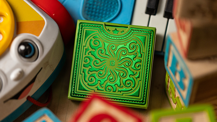 Alphabet Blocks (Green) Playing Cards by Kings Wild image 5