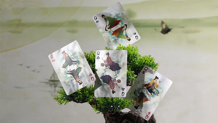 Flower Moon V2 (2-deck set) Playing Cards by King Star image 1