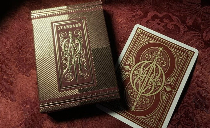 Oath Standard (Burgundy) Playing Cards by Lotrek image 0
