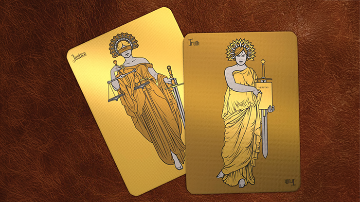 Verum Videre: 2023 Standard Edition (Gold) Playing Cards by Kings Wild image 4