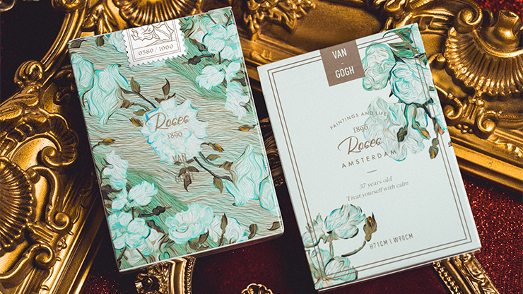 Van Gogh: Roses (Borderless) Playing Cards by Jiken & Jathan image 0
