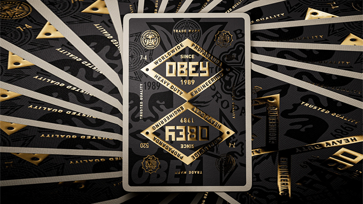 Obey (Gold) Playing Cards by Theory11 image 2