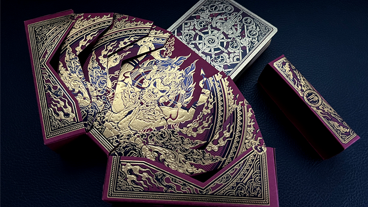 Asura: Deluxe (Red) Playing Cards by Card Experiment image 3