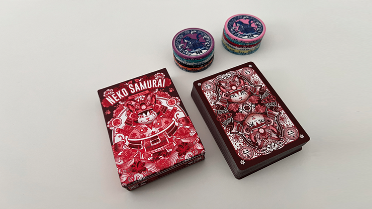 Neko Samurai (Red) Playing Cards by Neversleep image 3