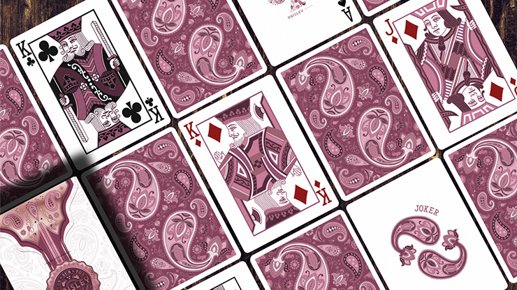 Paisley: Ton Sur Ton Poudre (Rouge, Marked) by Dutch Card House image 2