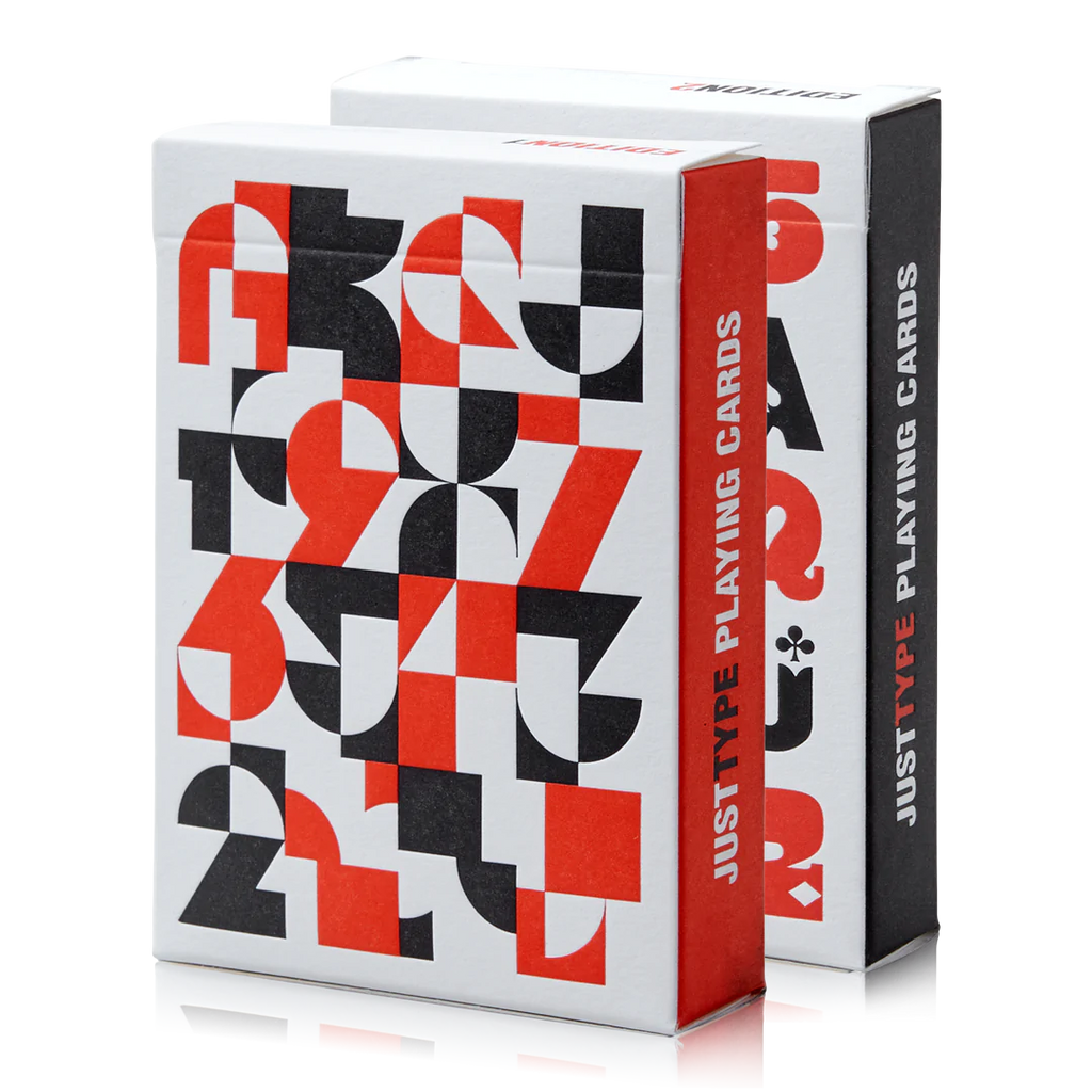 Just Type (2-Deck Set) Playing Cards by Art of Play image 0