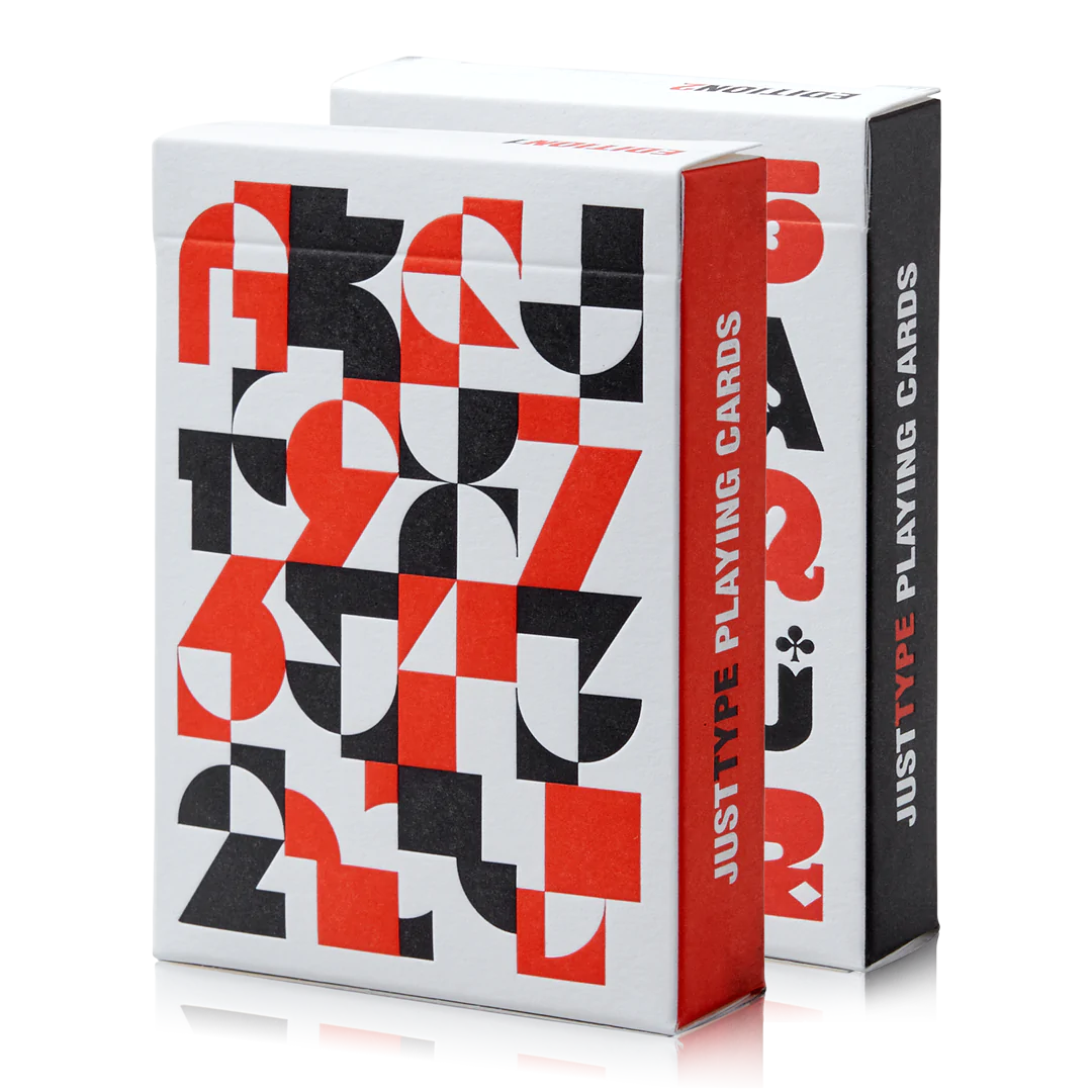 Just Type (2-Deck Set) Playing Cards by Art of Play image 0