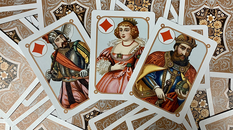 Four Continents: Copper (Gilded) Playing Cards by AZURED OX image 1