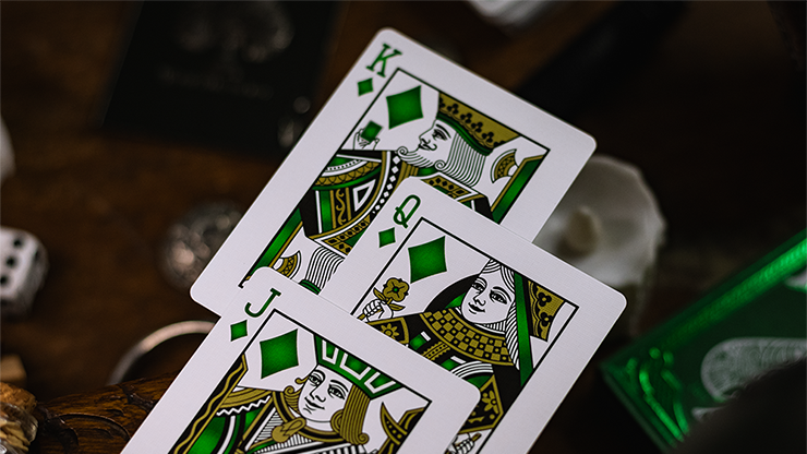 Wonder (Green Gilded) Playing Cards by Chris Hage image 3