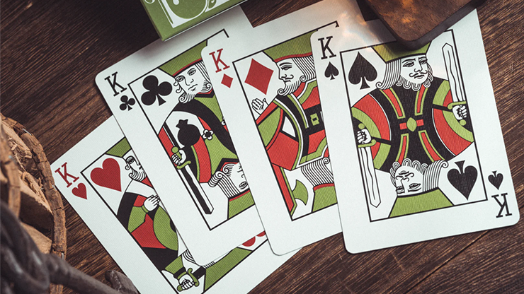 Smoke & Mirrors V8 Deluxe (Green) Playing Cards by Dan & Dave image 5