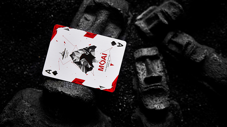 Moai (Red) Playing Cards by Bocopo image 4