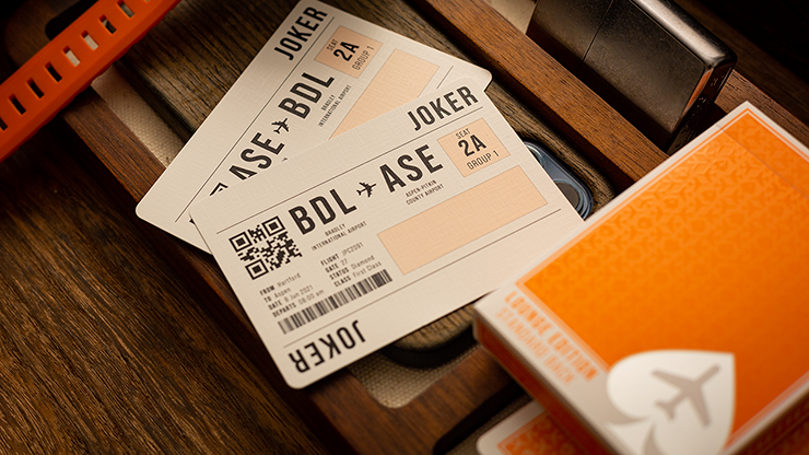 Lounge Edition (Hangar Orange) Playing Cards by Jetsetter image 1