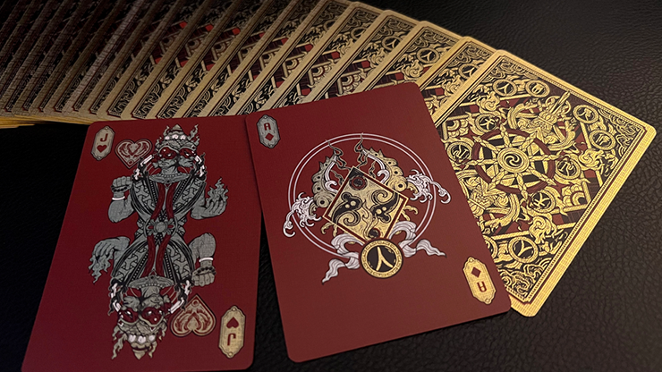Asura: Deluxe (Red) Playing Cards by Card Experiment image 2
