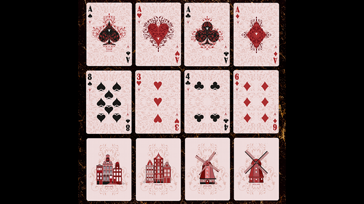 Tulip: Grand Crimson Red (Gilded) by Dutch Card House image 2