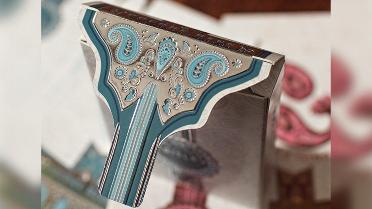 Paisley: Ton Sur Ton Poudre (Blue, Marked) by Dutch Card House image 3