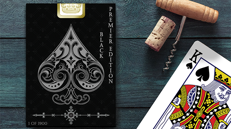 Vintage Label Black Edition (Gold Gilded) Playing Cards by Craig Maidment image 2