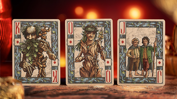 LOTR: Two Towers (Foiled & Gilded) Playing Cards by Kings Wild image 1