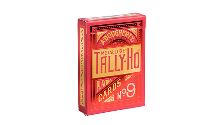 Tally-Ho MetalLuxe (Red) Playing Cards image 0