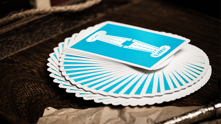Jerry's Nugget (Icey Blue, Marked) Playing Cards image 1