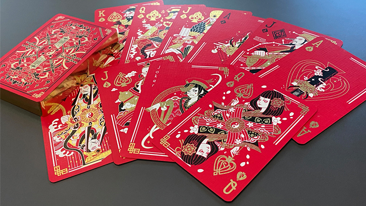Geung Si: The Torpor (Red) Playing Cards by HypieLab image 3