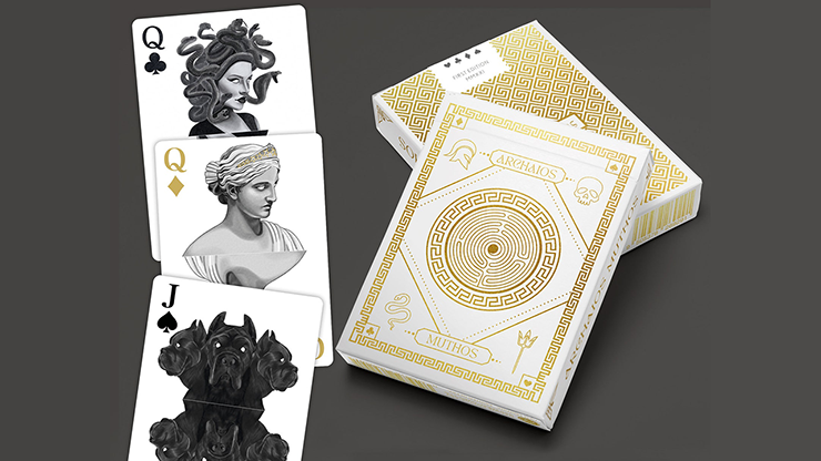 Archaios Muthos (White) Playing Cards by Nadine Sophie image 3