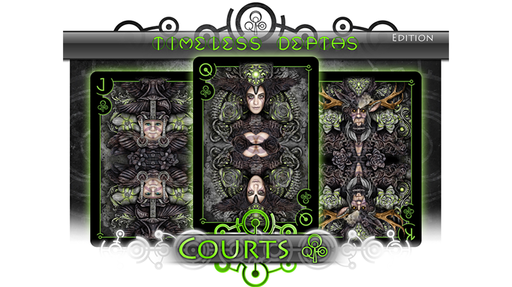 Bionic Blossom: Timeless Depths (Bionic) Playing Cards by Sleepy Lantern image 1
