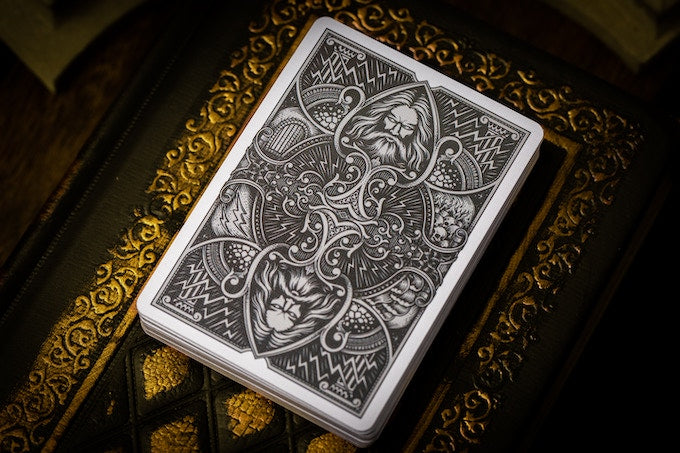 ZEUS (Silver) Playing Cards by Chamber of Wonder image 1