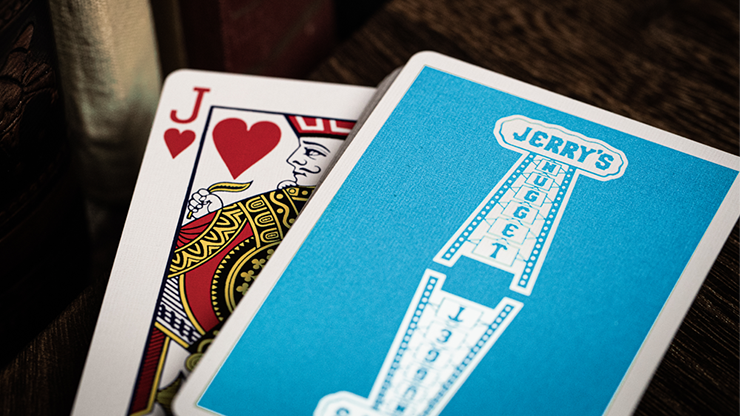 Jerry's Nugget (Icey Blue, Marked) Playing Cards image 5