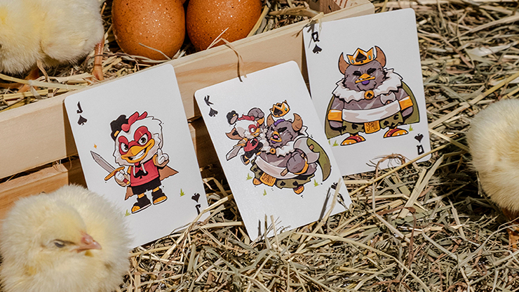Bicycle: Chicken & Crowns Playing Cards by RunIt Decks image 2