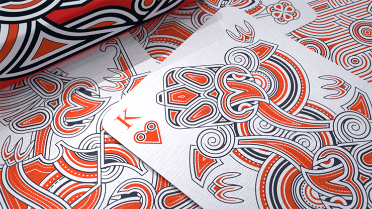Hello Tiki (Red) Playing Cards by Montenzi image 2