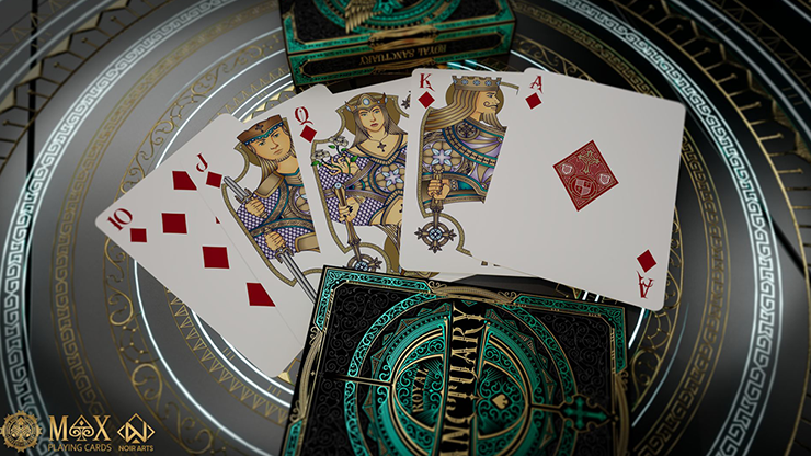 Royal Sanctuary: Noble (Emerald, Foil) Playing Cards by ShapeShifters image 2