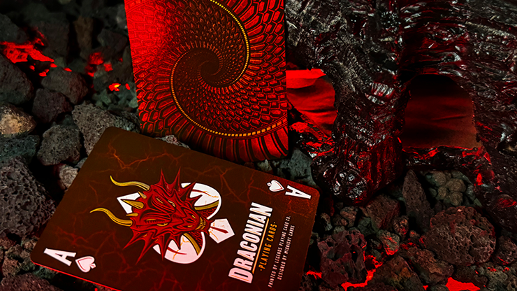 Draconian (Crimson) Playing Cards by Midnight Cards image 4