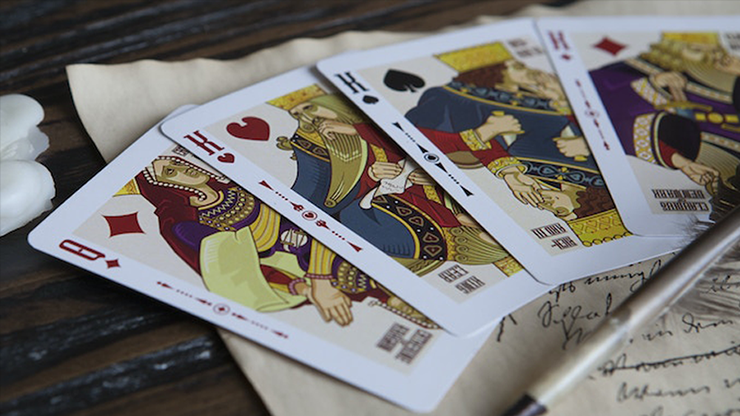 Shakespeare (Burgundy) Playing Cards by Maksym Lebedyk image 1