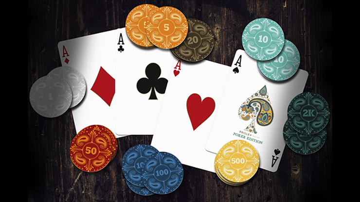 Paisley Poker (Blue) Playing Cards by Dutch Card House image 3