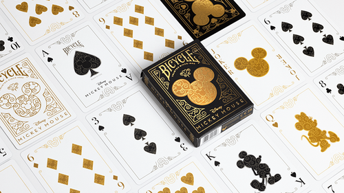 Bicycle Disney: Mickey Mouse (Black & Gold) by USPCC image 1