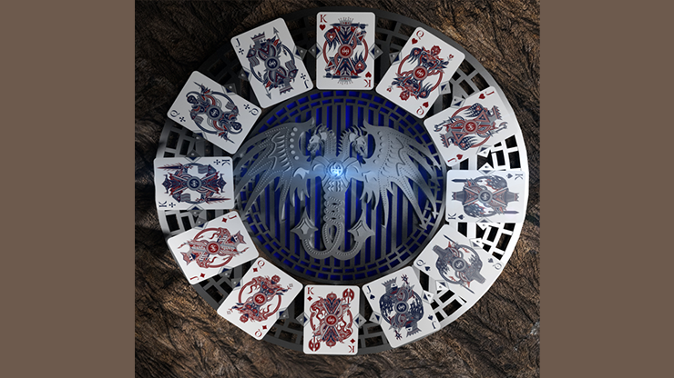 Lordz: Twin Dragons (Foil) Playing Cards by De'vo image 5