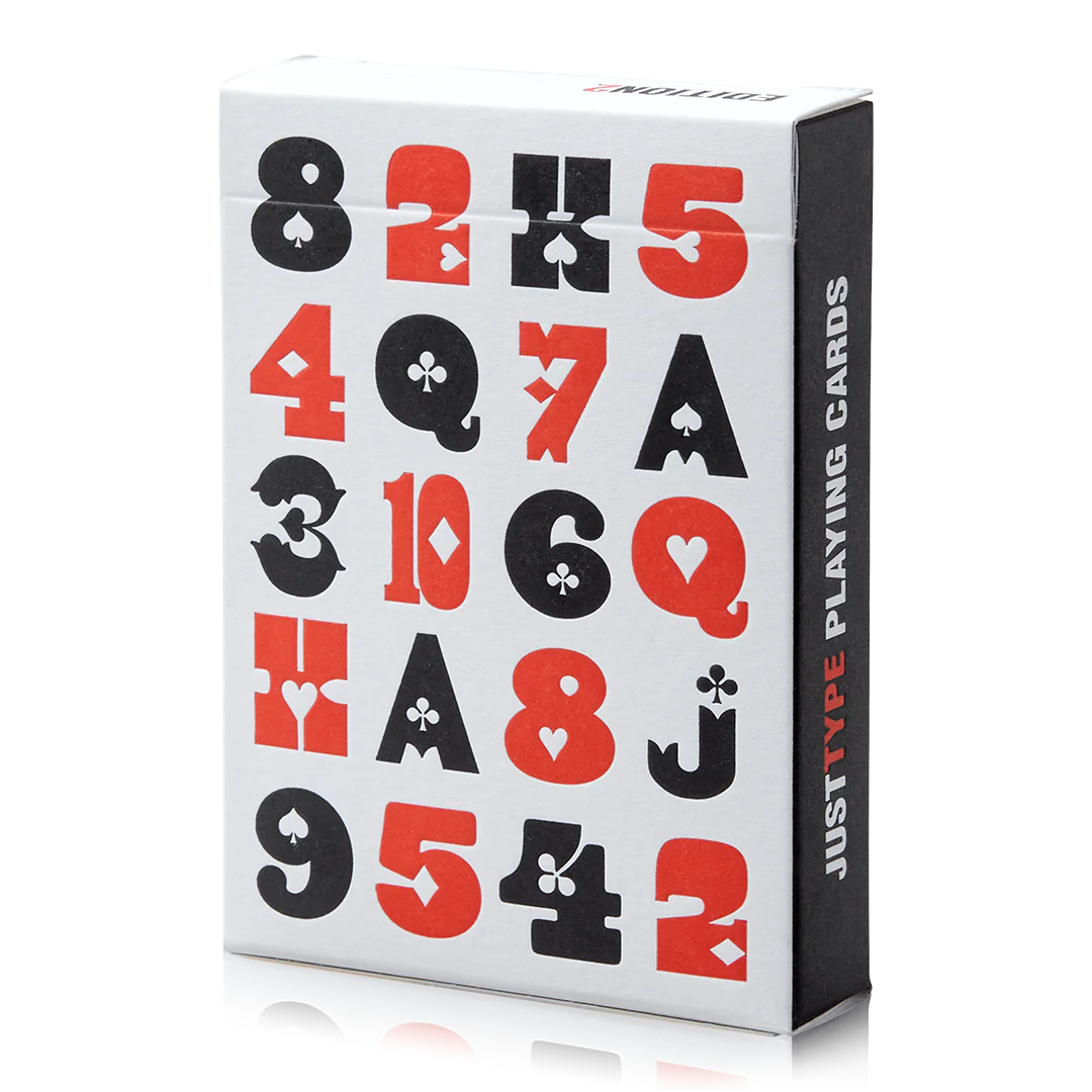 Just Type (2-Deck Set) Playing Cards by Art of Play image 3