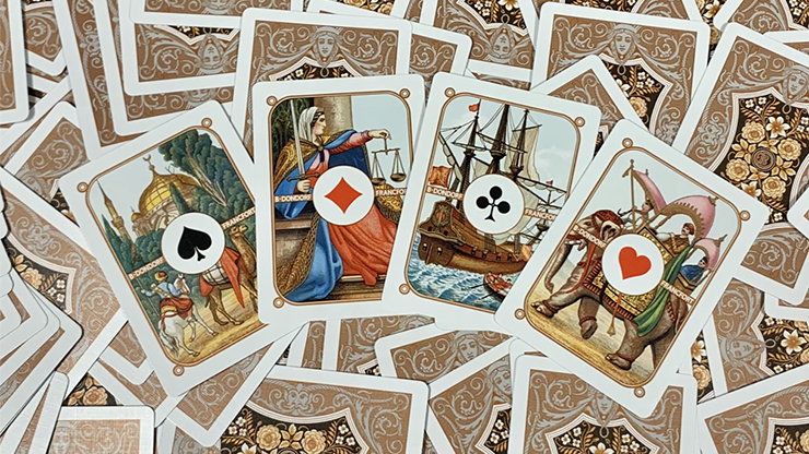 Four Continents: Copper (Gilded) Playing Cards by AZURED OX image 4
