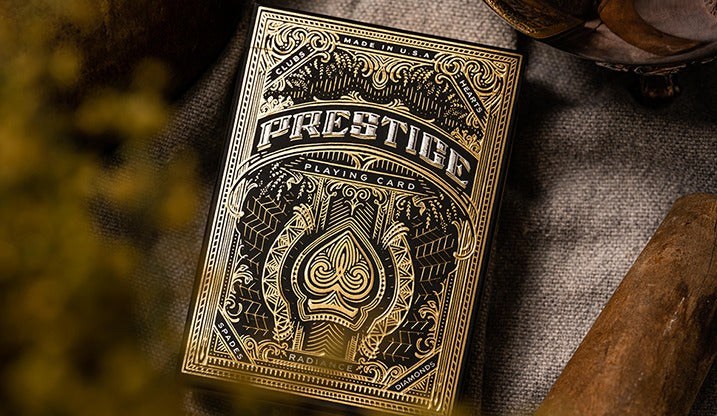 Prestige (Black) Playing Cards by Gamblers Warehouse image 0