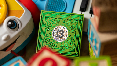 Alphabet Blocks (Green) Playing Cards by Kings Wild image 0