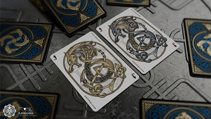 Valhalla Vikings: Sapphire (Special Edition) Playing Cards by SHAPESHIFTERS image 1