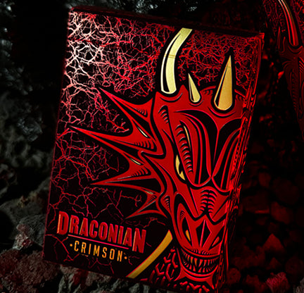 Draconian (Crimson) Playing Cards by Midnight Cards image 0